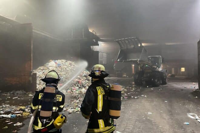 Brand in Dortmunder Recyclingbetrieb