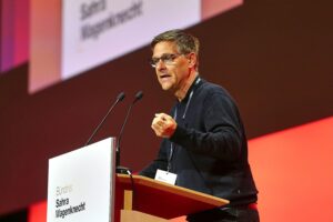 Oliver Ruhnert, Fußballmanager, Kandidat für Generalsekretär des Bündnis Sahra Wagenknecht in Magdeburg.