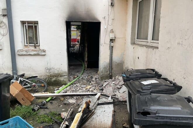 Feuer in Dortmunder Mehrfamilienhaus