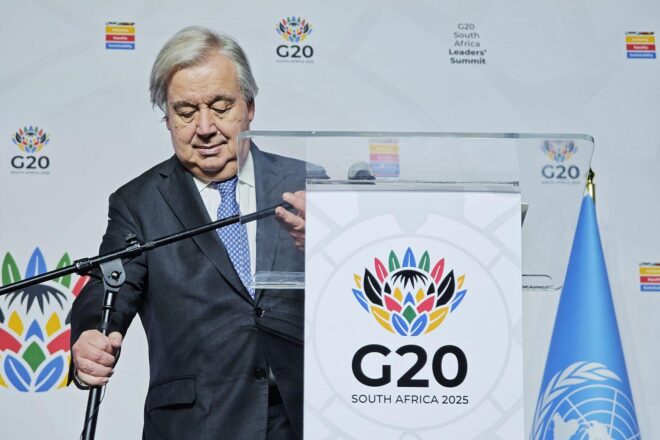 Guterres ruft G20-Staaten zu mehr Klimaschutz auf