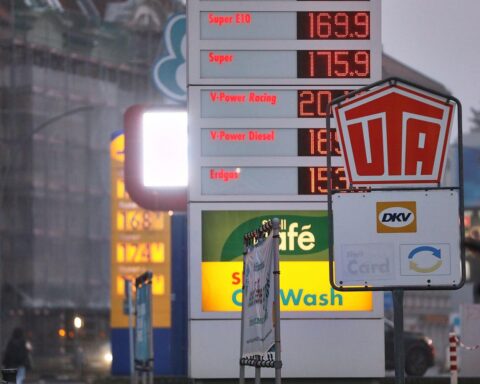 Inflationstabelle mit Tankstellen und Preisänderungen von Energie und Lebensmitteln in Deutschland.