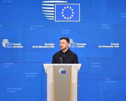 Wolodymyr Selenskyj spricht beim EU-Gipfel über Finanzhilfen im Krieg gegen Russland.