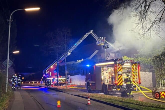 Wohnhaus in Leichlingen-Witzhelden nach Brand unbewohnbar