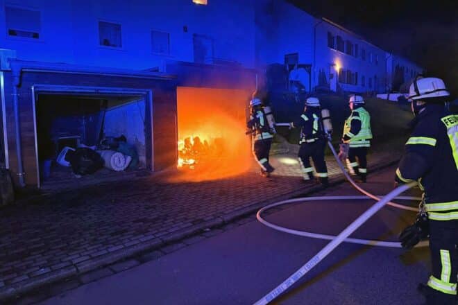 Feuerwehr Neunkirchen bekämpft sechs Brände in einer Nacht