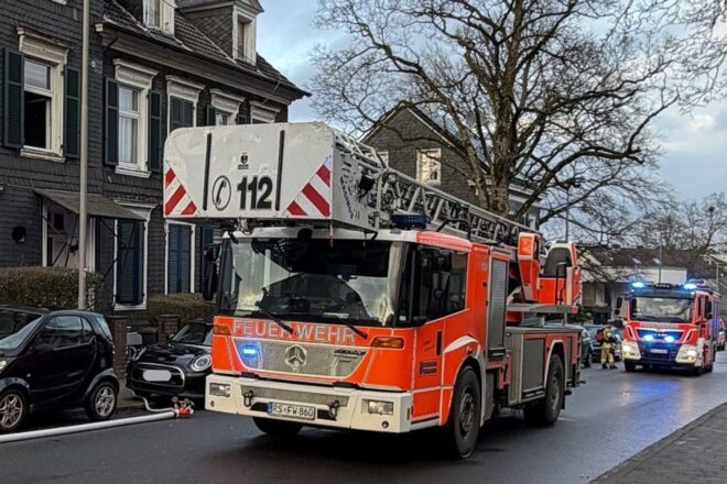 Küchenbrand in Mehrfamilienhaus in Remscheid