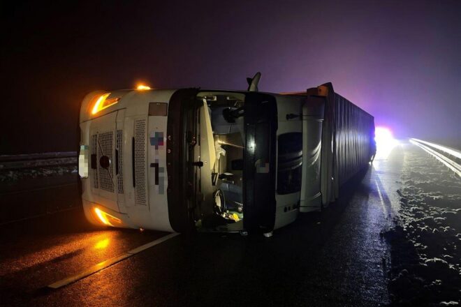 Lkw-Unfall auf A71 bei Stadtilm führt zu mehrstündiger Sperrung