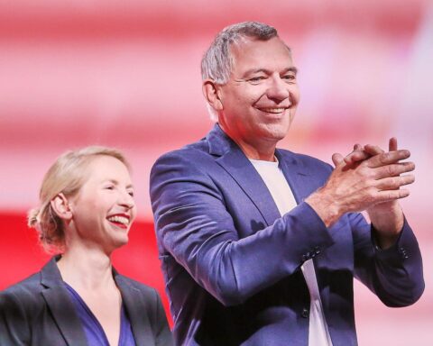 Ines Schwerdtner und Jan van Aken: Kandidaten für Parteivorsitz der Linkspartei im Juni.