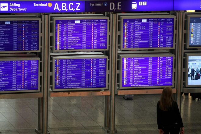 Zahlreiche Flugausfälle in Frankfurt zum Wochenstart