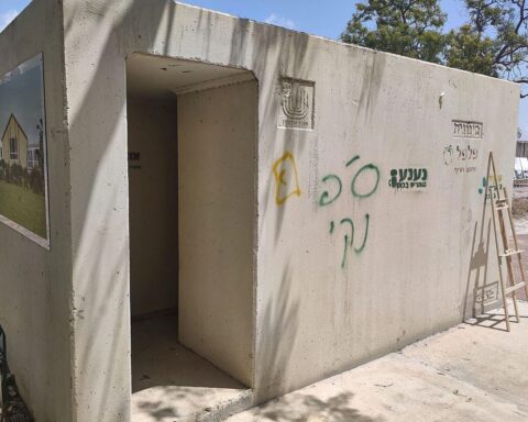 Luftschutzraum im Kibbuz, Schutz vor Angriffen, gespannte Situation zwischen Israel und Iran.