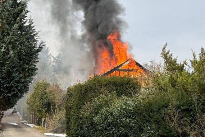 Dachstuhlbrand in Detmolder Wohnhaus