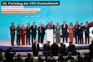 CDU-Parteitag in Stuttgart: Debatte über Schuldenbremse und Koalitionskonflikte zwischen CDU und SPD.