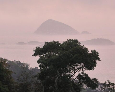 Wunderschöne Cagarras-Inseln, symbolisieren die Dringlichkeit des Schutzes biologischer Vielfalt in der Natur.