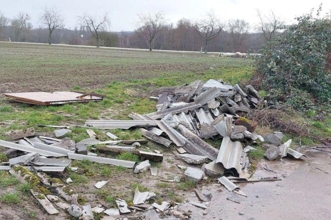 Illegale Bauschuttentsorgung bei Lingenfeld