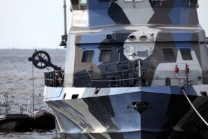 Russisches Kriegsschiff, militärische Präsenz, Ostsee, Wachsamkeit, Bedrohung durch Russland, Marineinspekteur spricht.
