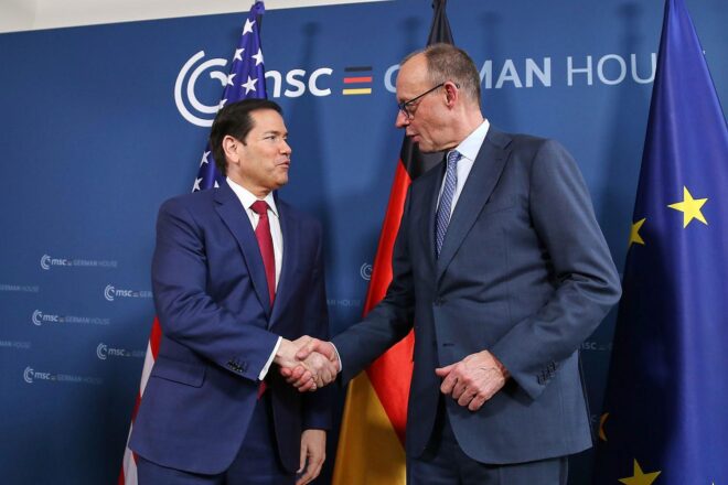 Merz mit US-Außenminister zusammengetroffen