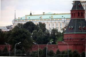 Mauer des Kremls, Symbol für russische Politik und aktuelle Spannungen zwischen Deutschland und Russland.