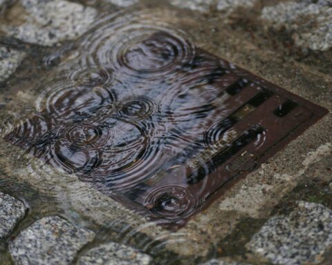 Grauer, regnerischer Tag in Niedersachsen und Bremen mit trüben, nassen Wetterbedingungen.
