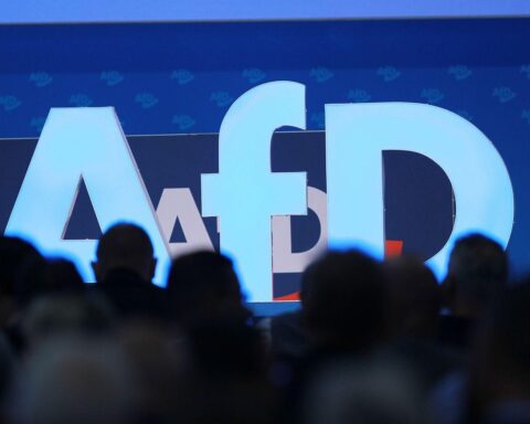 AfD-Parteitag, Logo, politische Diskussion, Kevin Dorow, Ämterrücktritt, Kompromiss, Parteiausschluss.