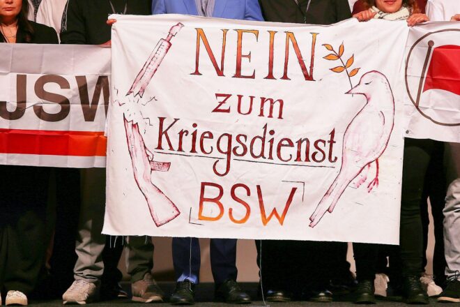 BSW wirbt mit neuer Web-App für die Verweigerung des Wehrdienstes