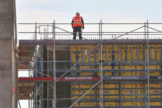 Bauproduktion in NRW im Dezember deutlich gestiegen