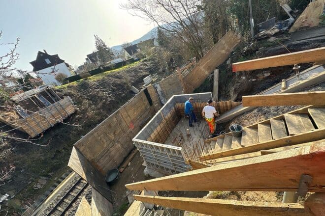 Brückenbau in Koblenz-Horchheim schreitet voran
