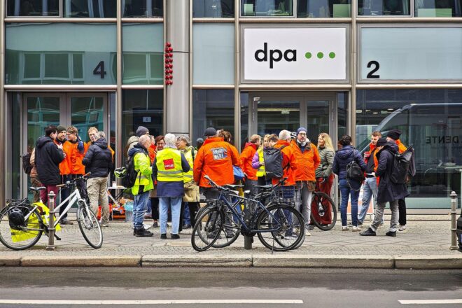 Gewerkschaft mit Streik bei dpa zufrieden