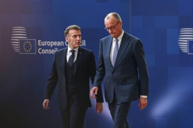 Merz und Macron demonstrieren beim EU-Gipfel Geschlossenheit