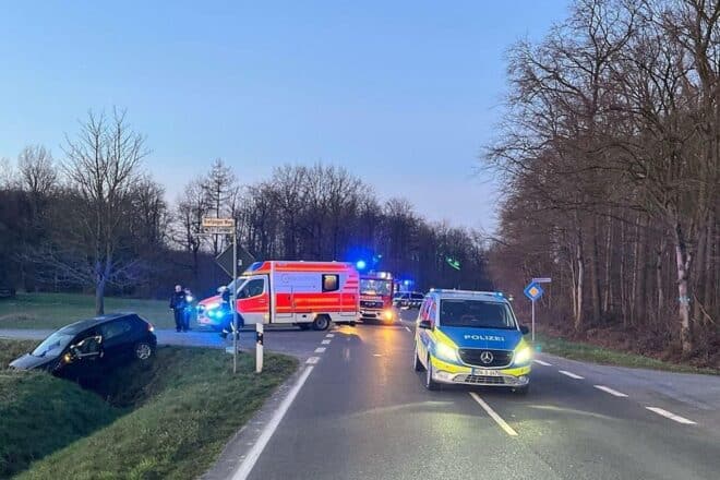 Nordkirchener Autofahrer nach Unfall mit Alkohol im Blut im Krankenhaus