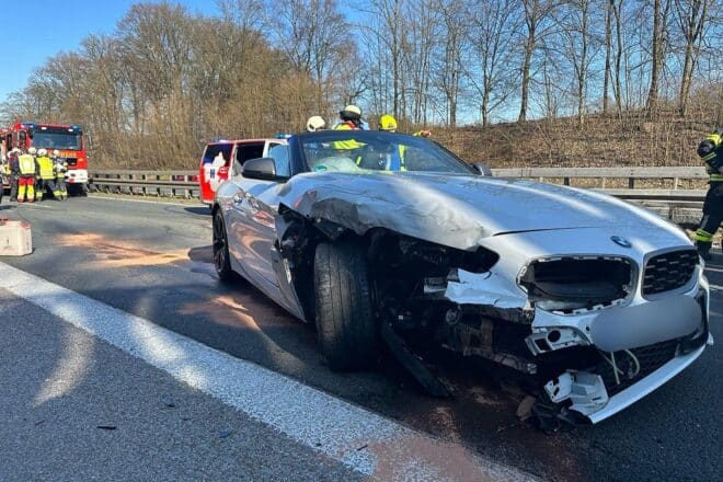 Schwerer Verkehrsunfall auf der BAB 43 bei Sprockhövel