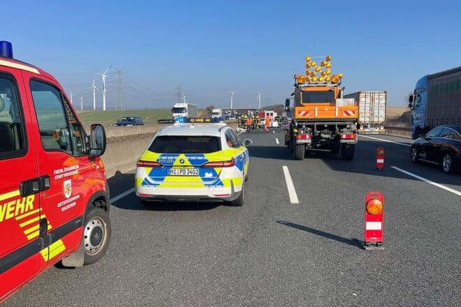 Verkehrsunfall auf A7 bei Bockenem führt zu langen Staus