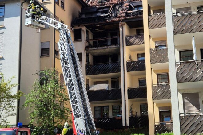 Brand in Mehrfamilienhaus in Plochingen führt zu Evakuierung