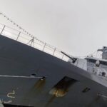 Deutsches Minenjagdboot im Mittelmeer, bereit für Sicherheitsoperation in der Straße von Hormus.