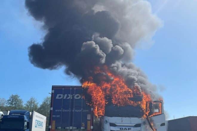 LKW in Ramstein-Miesenbach ausgebrannt