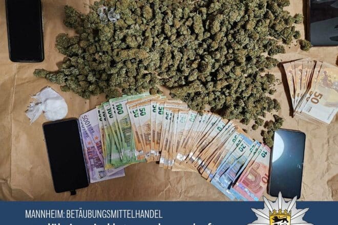 Mannheimer wegen Drogenhandels in Untersuchungshaft
