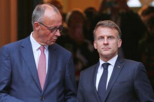 Friedrich Merz und Emmanuel Macron diskutieren über internationale Zusammenarbeit zur Sicherheit im Persischen Golf.