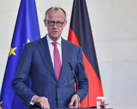 Friedrich Merz spricht auf der Nationalen Maritimen Konferenz über maritime Wirtschaft und Infrastruktur.
