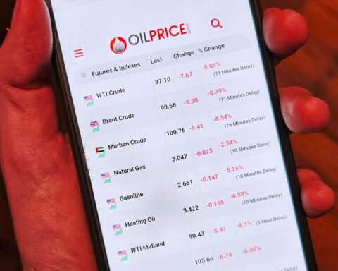 Ölpreise auf Smartphone-Display, symbolisieren Energiemarkt und aktuelle wirtschaftliche Herausforderungen.