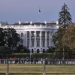 Bild des Weißen Hauses mit Trump, Merz und Thematisierung des Iran-Kriegs und Atomwaffen.