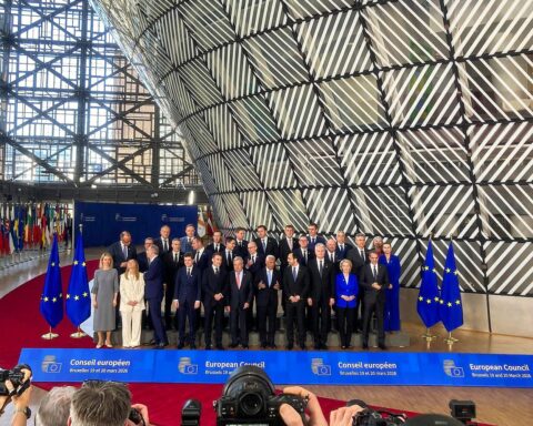 EU-Gipfel mit Politikern zur Diskussion über Einstimmigkeitsprinzip und handlungsfähiges Europa.