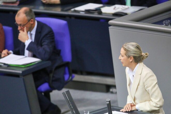 AfD jetzt auch bei Infratest erstmals vor Union