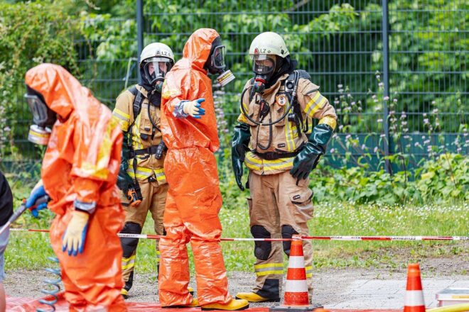 Ammoniakaustritt am Evangelischen Krankenhaus in Bergisch Gladbach
