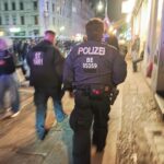 Demonstration in Berlin, starke Polizeipräsenz, mögliche Krawalle am 1. Mai.