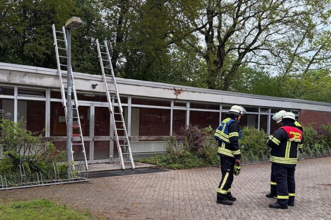 Defekte Heizung löst Rauchentwicklung in Sandhorster Turnhalle aus