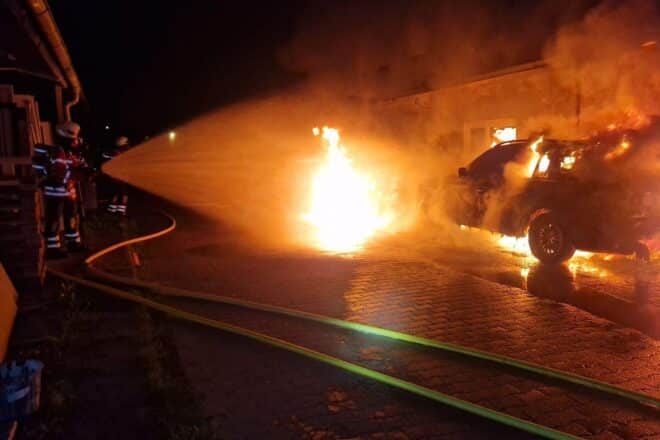 Gebäudebrand im Gewerbegebiet Gundelfingen