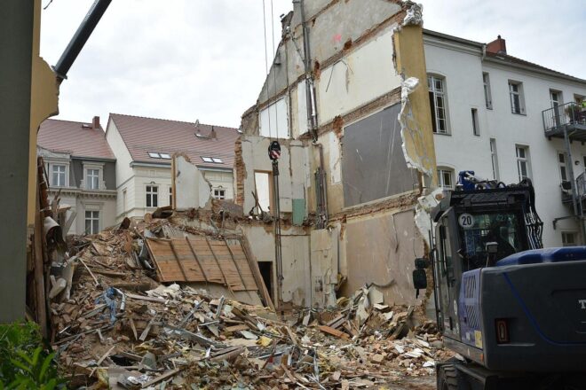 Görlitz: Haus eingestürzt – Verkehrsbehinderungen bis Pfingsten
