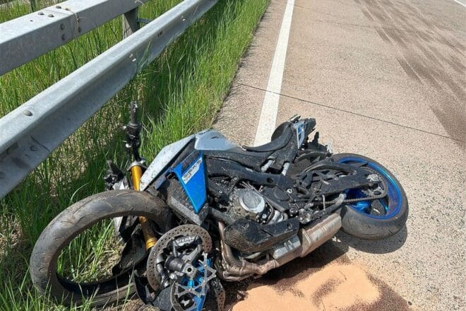 Motorradfahrer bei Unfall auf der A6 schwer verletzt