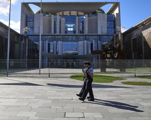 Bundeskanzleramt in Berlin; Treffen zwischen Sam Altman und Regierungsvertretern zur digitalen Souveränität.