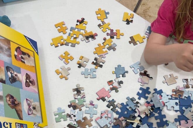 Puzzle-Vorentscheid auf dem Schlemmermarkt in Friedrichshafen