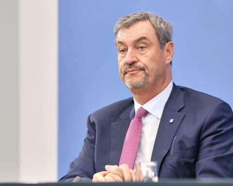 Markus Söder spricht auf dem Sudetendeutschen Tag in Brünn, Tschechische Republik.