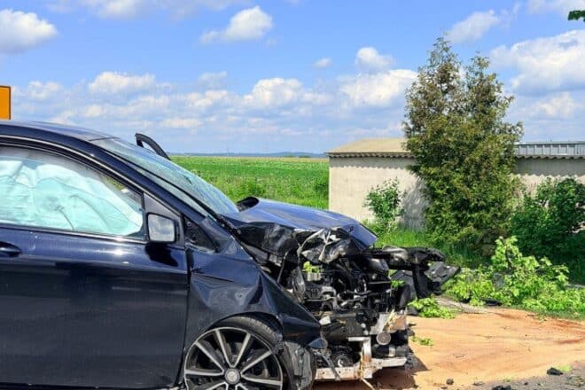 Verkehrsunfall auf der Lageschen Straße in Detmold